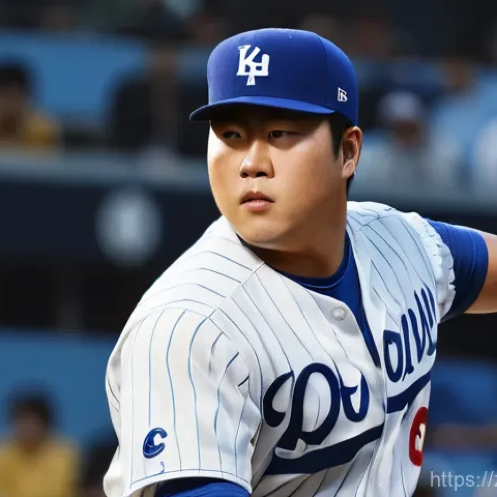 류현진 MLB 투구 기록 - Here are three detailed image prompts in English, based on the provided text about Ryu Hyun-jin: