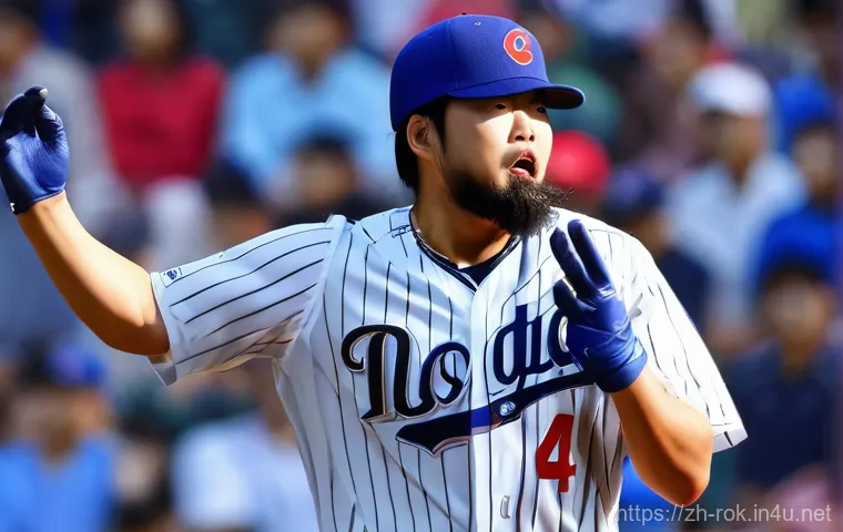 류현진 MLB 투구 기록 - Here are three detailed image prompts in English, based on the provided text about Ryu Hyun-jin: